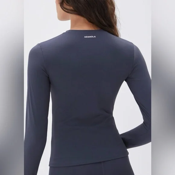 NWT Adanola Ultimate Long Sleeve Top - Midnight Blue - Picture 4 of 10